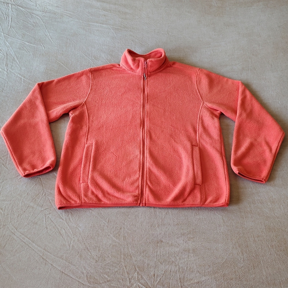 Ozark Trail Men's Fleece Orange Jacket Large